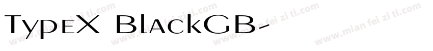 TypeX BlackGB字体转换